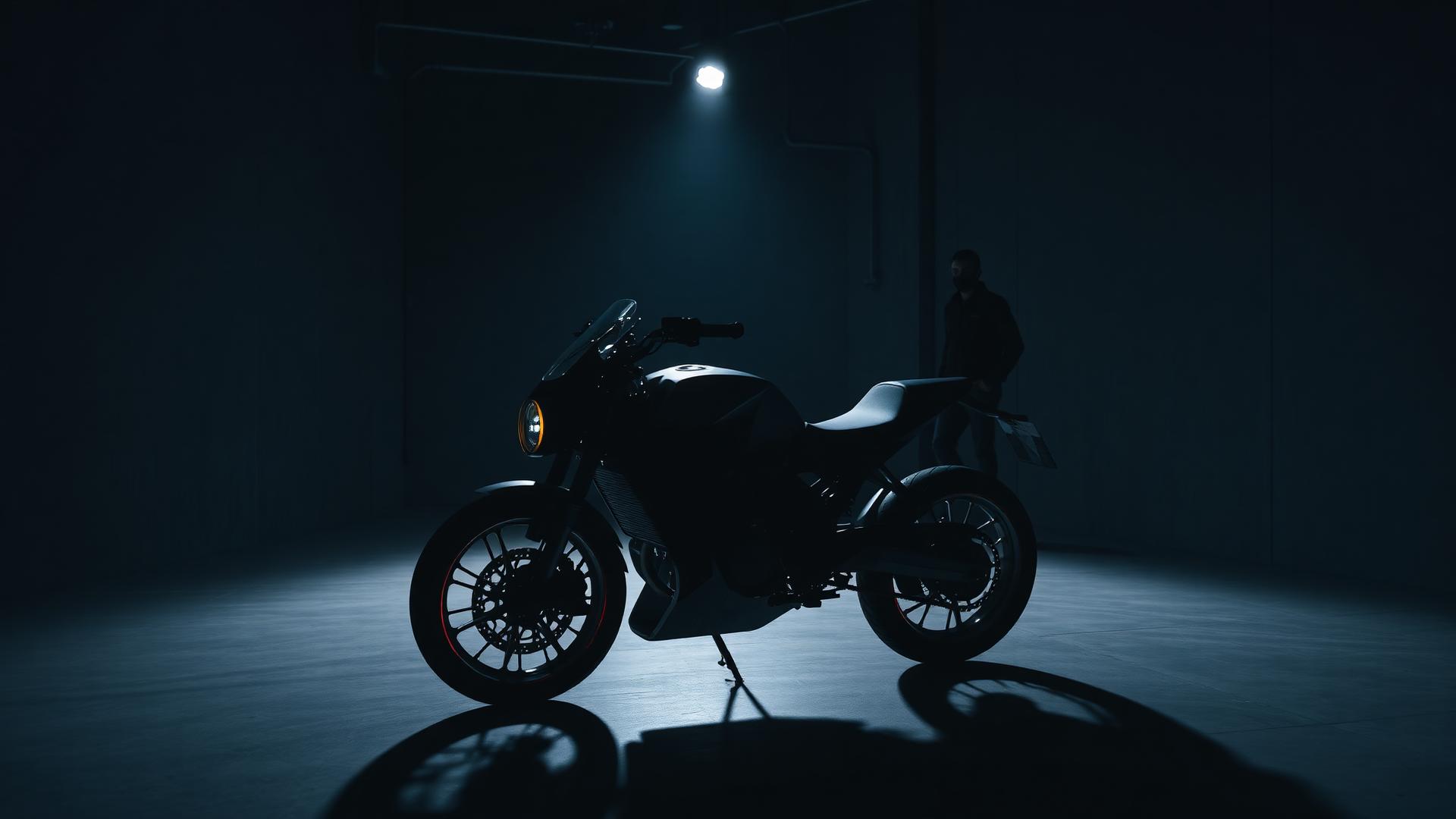 VOLTARA electric motorcycle prototype in the design studio